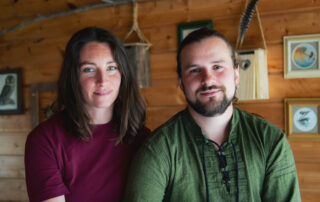 Kuvassa Wild Outin yrittäjät Theresa Rauma ja Tomasz Bogacz.