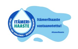 Itämerihaaste vastaanotettu! -logo. #itamerihaaste